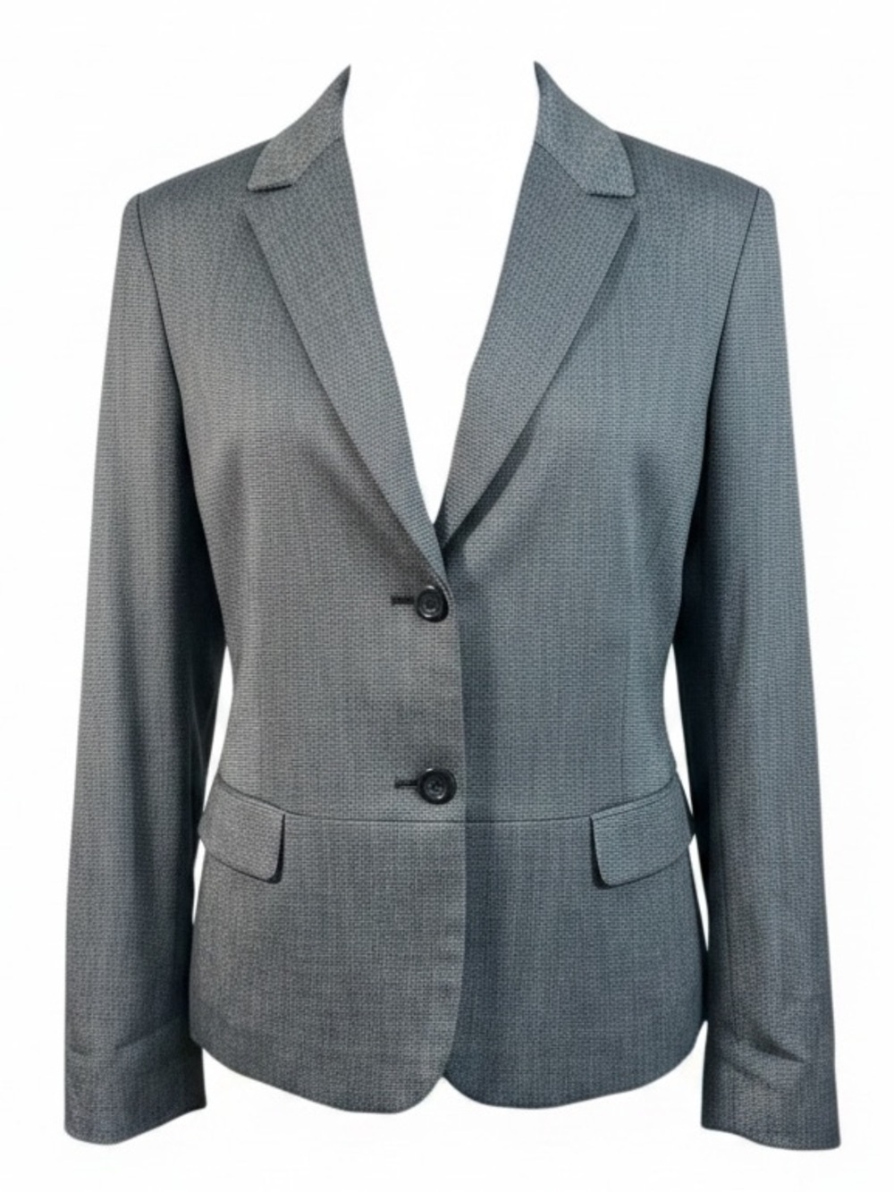 Daniel Hechter Paris Black Gray Vintage Blazer Size 42 US Large Jacket